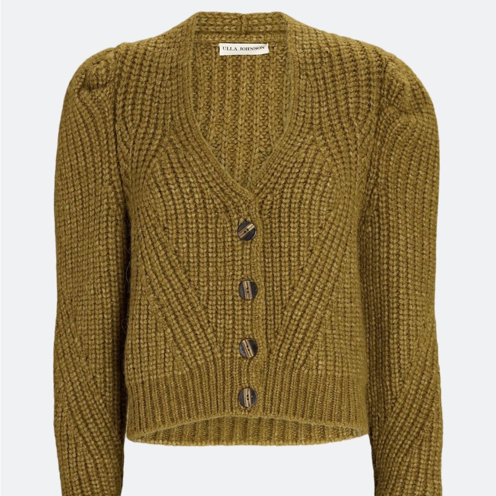 Ulla Johnson “Greta” Knit Cardigan - Tapenade